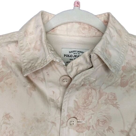 Ralph Lauren Polo Jean Co Dusty Rose Pink Jean Jacket S - Picture 6 of 16